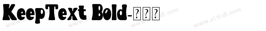 KeepText Bold字体转换
